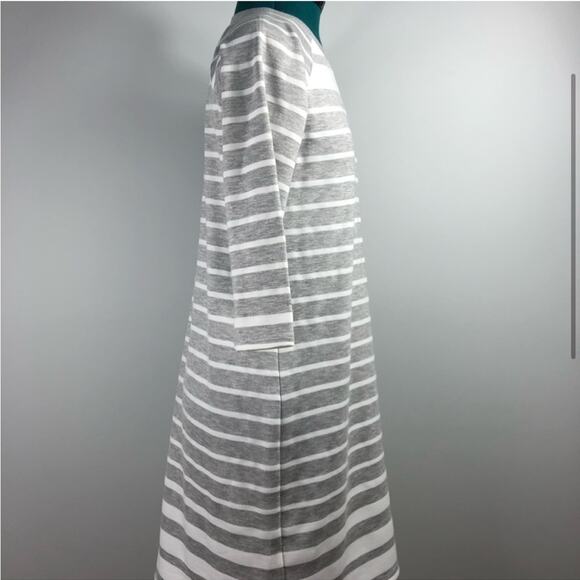 Tiana b grey and white striped tshirt dress - Picture 3 of 6